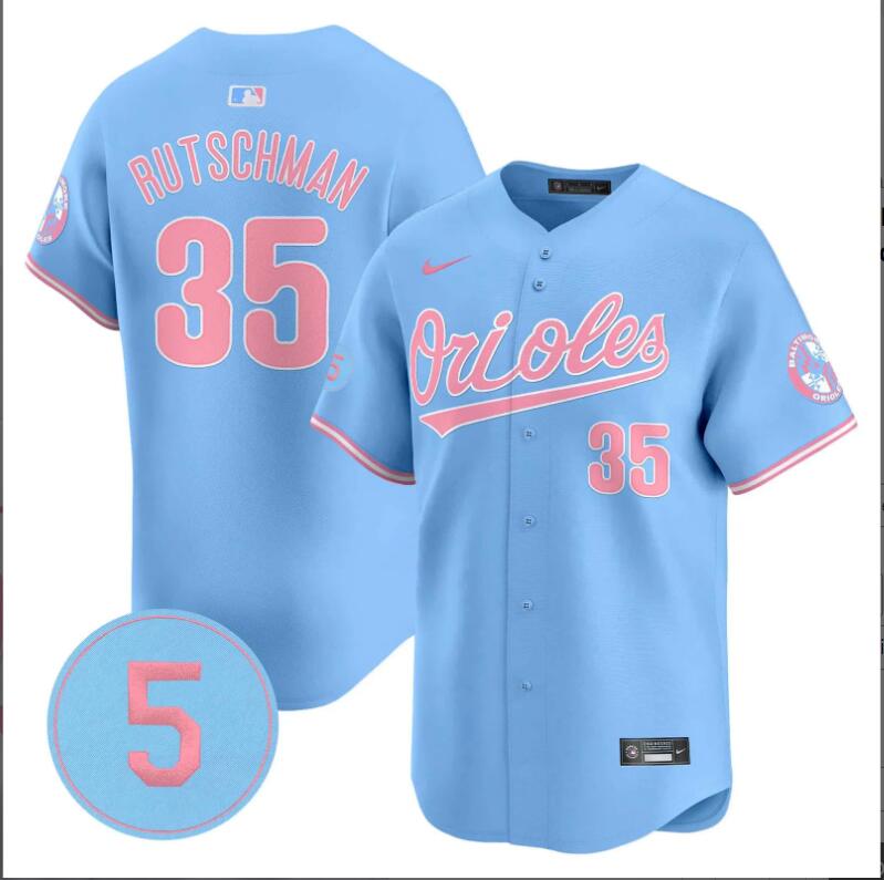 Men Baltimore Orioles #35 Rutschman blue  2024 Nike MLB jersey